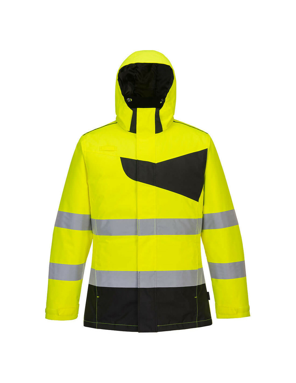 Parka d'hiver haute visibilité pw2 couleur : jaune/noir taille s - portwest