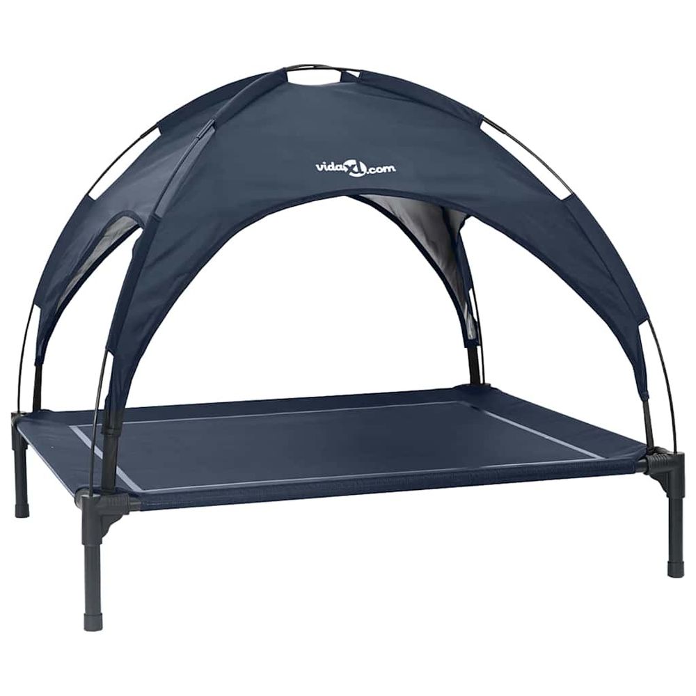 Lit pour chien 90 x 81 x 80,5 cm acier bleu marine