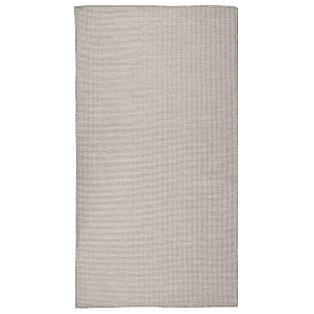 Tapis à tissage plat d'extérieur 80x150 cm gris clair
