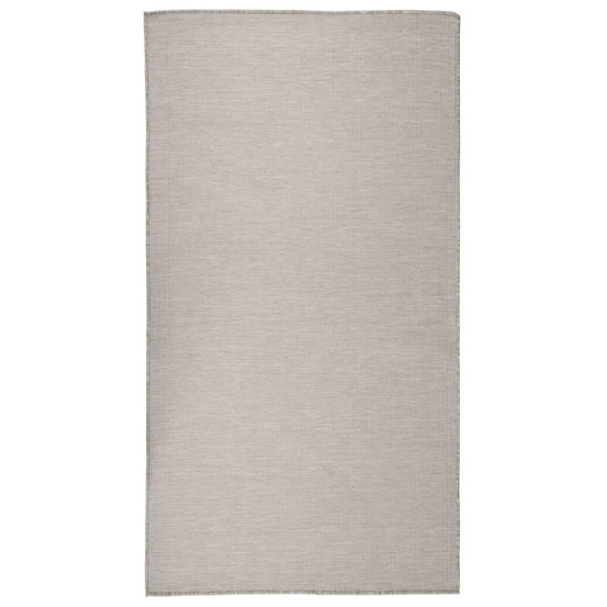 Tapis à tissage plat d'extérieur 80x150 cm gris clair