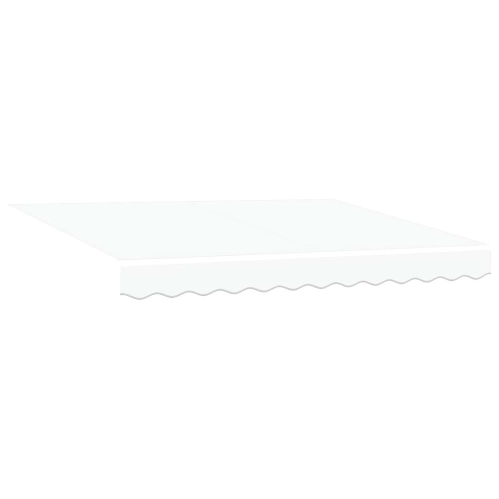 Auvent rétractable blanc 300 x 250 x 165 cm tissu et métal