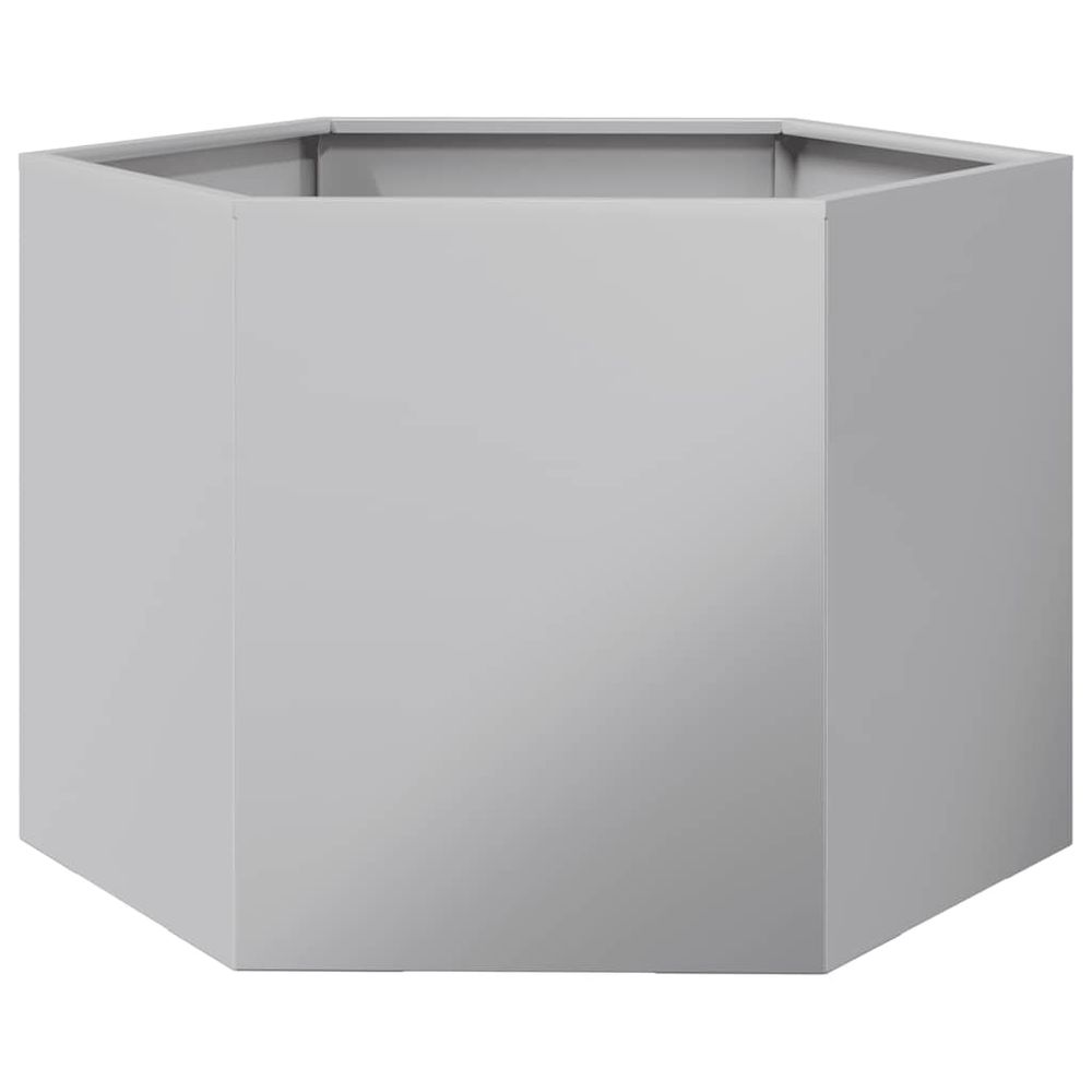 Jardinière hexagone 69x60x45 cm acier galvanisé