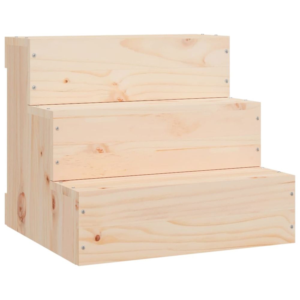 Escalier pour animaux de compagnie 40x37,5x35 cm bois de pin