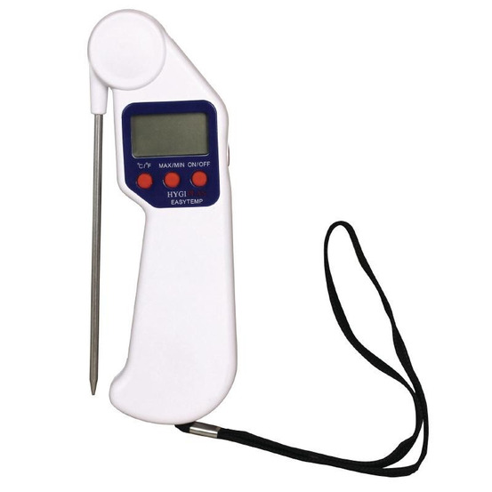 Thermomètre à sonde pliable - 50°c à + 300°c easytemp - hygiplas