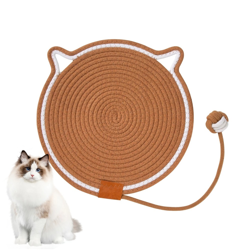 Grattoir tapis ronde - protection meubles et jeu chat