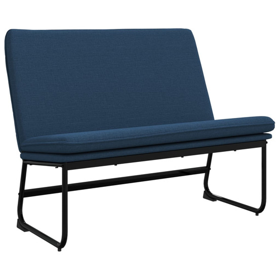 Banc bleu 100x75x76 cm tissu