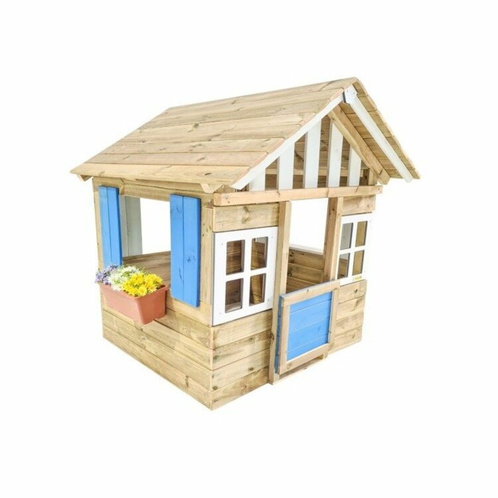 Maison d'enfant en bois masgames lollipop bleue sans parquet