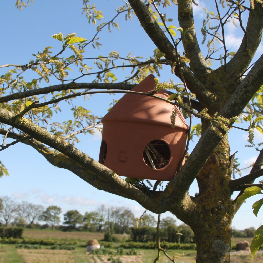 Mangeoire à oiseaux artisanal