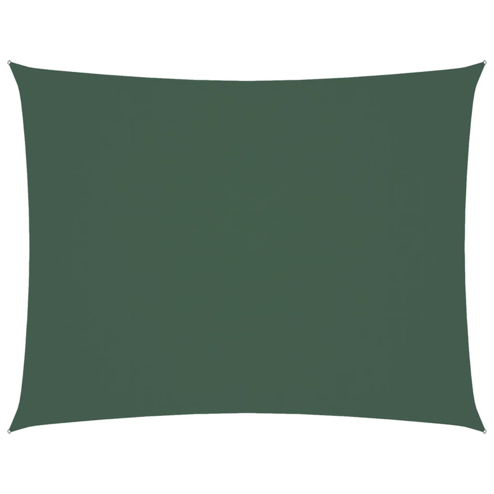 Voile de parasol tissu oxford rectangulaire 3x4,5 m vert foncé