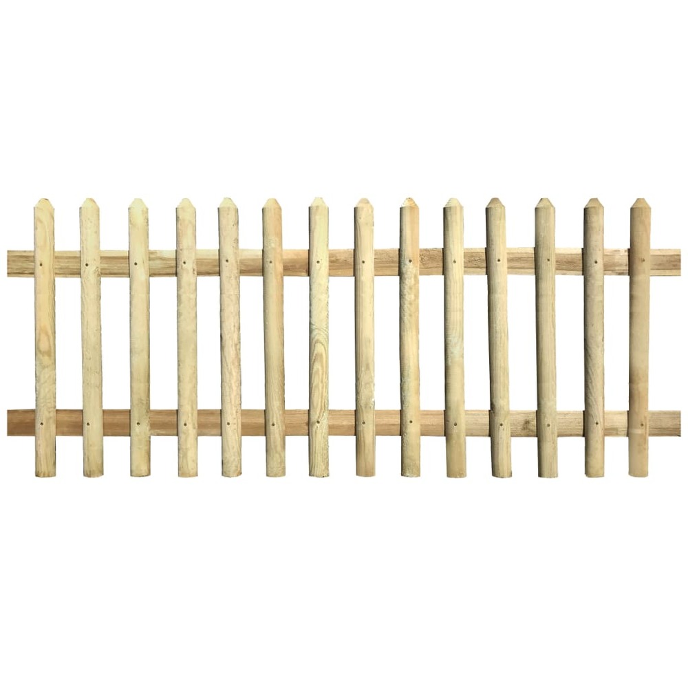 Clôture à piquets bois de pin imprégné 170 x 120 cm 5/7 cm