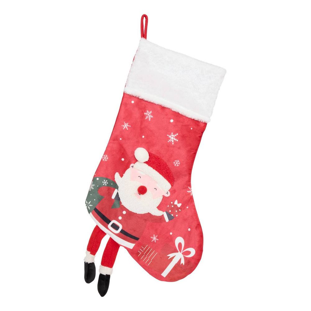 Botte noelino père noël 27 x 47 cm
