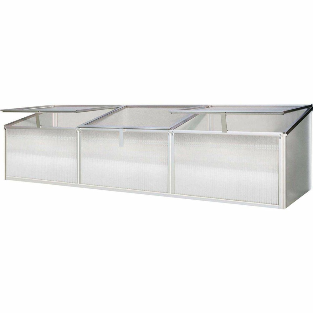 Serre potagère en aluminium anodisé gaia 0.9 m²