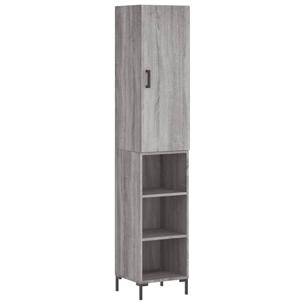 Buffet bahut commode armoire meuble de rangement organisateur cuisine salle de séjour salon haut sonoma 34,5 x 34 x 180 cm bo