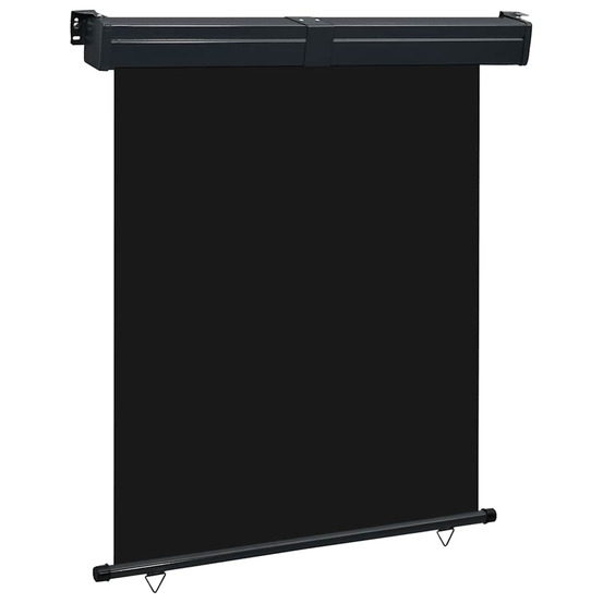 Auvent latéral de balcon 145x250 cm noir