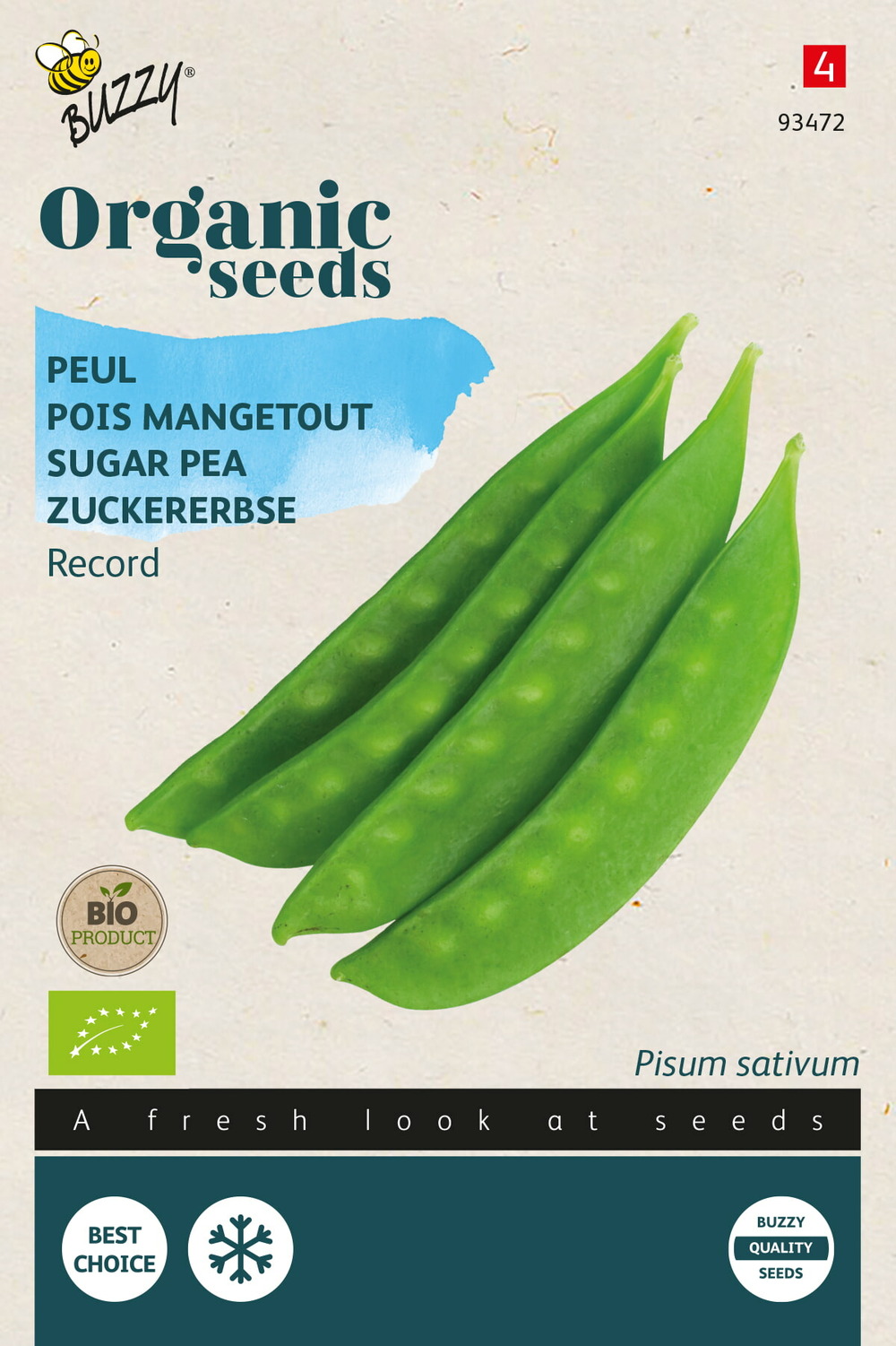 Buzzy organic pous mangetout record (bio) - ca. 20 gr
