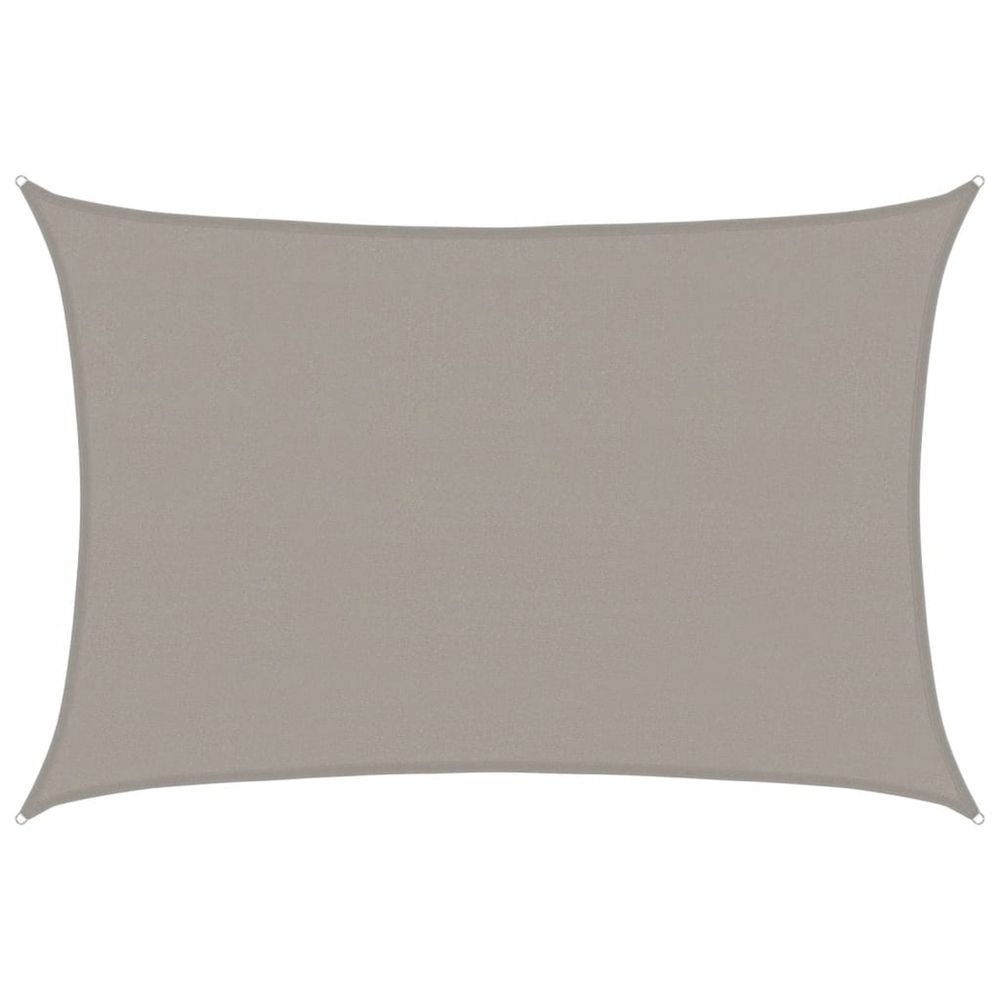 Voile d'ombrage 160 g/m² rectangulaire gris clair 4x5 m pehd