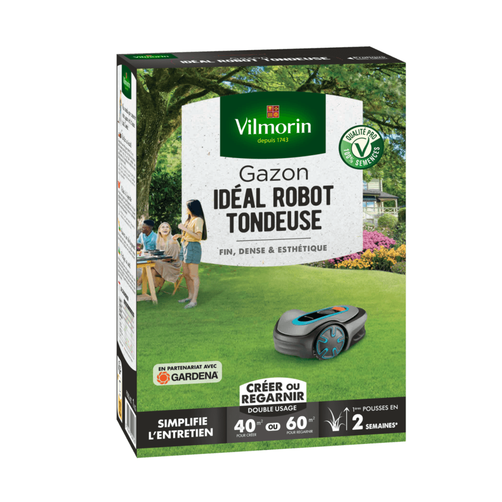 Gazon spécial robot tondeuse vilmorin 1kg - entretien facile et résistant