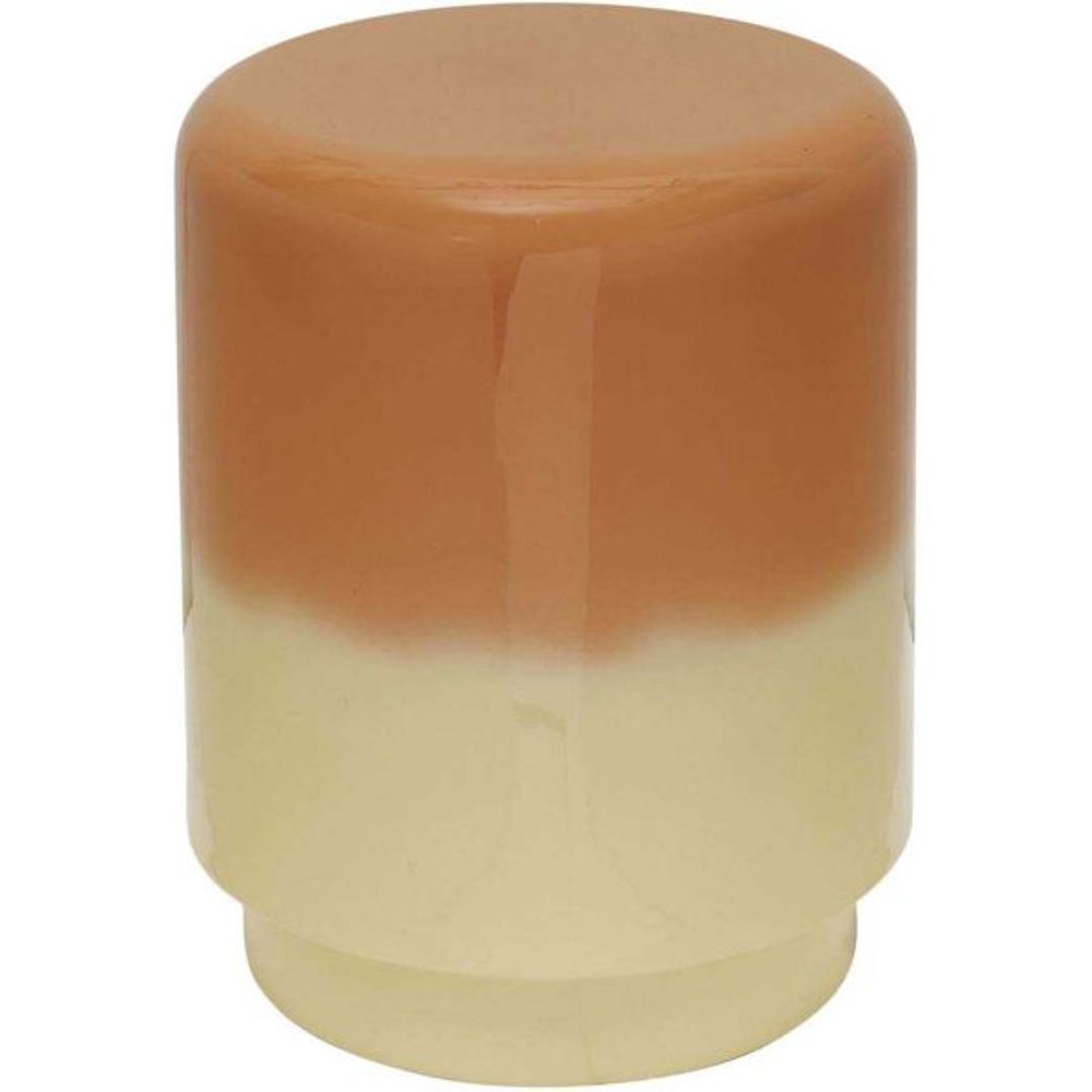 Tabouret en métal bicolore borrar jaune