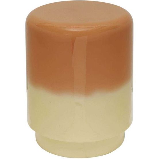 Tabouret en métal bicolore borrar jaune