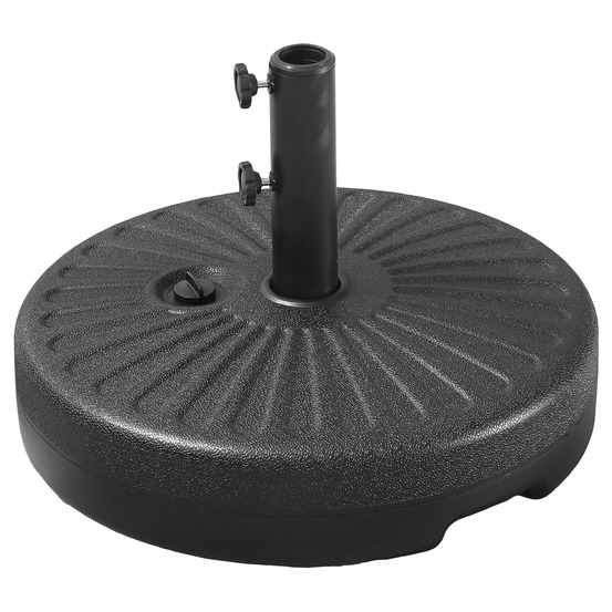 Pied de parasol droit brest noir