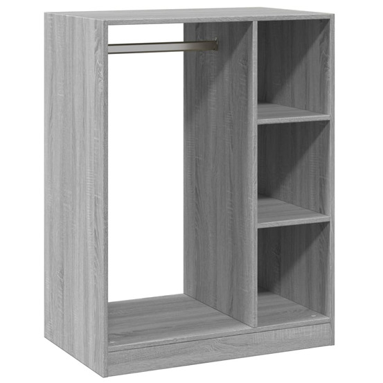 Garde-robe sonoma gris 77x48x102 cm bois d'ingénierie