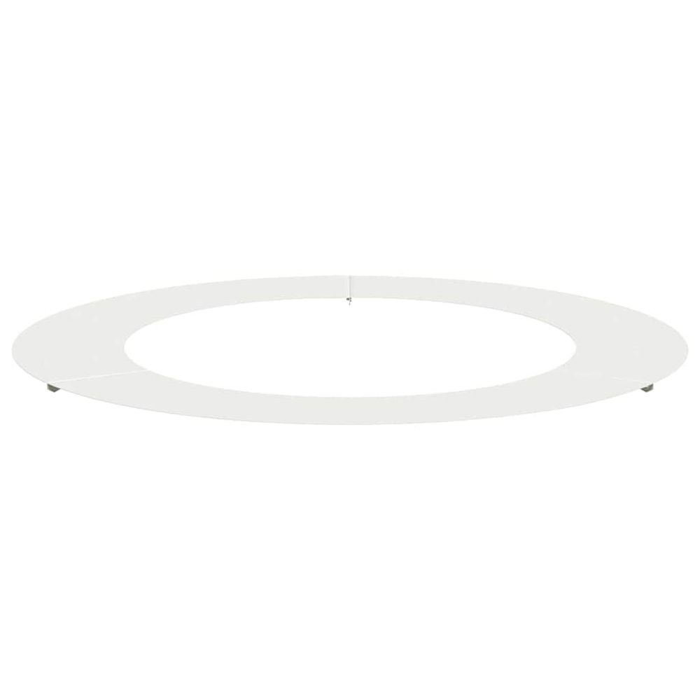 Adapté pour anneau d'arbre plat blanc ø60/90 cm acier