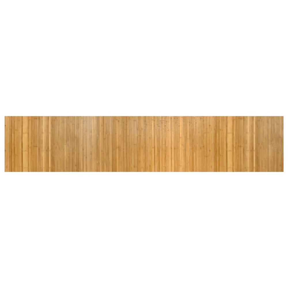 Tapis rectangulaire naturel 60x300 cm bambou