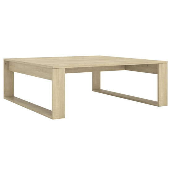 Table basse chêne sonoma 100x100x35 cm bois d'ingénierie