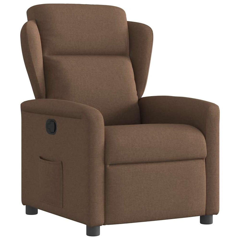 Fauteuil inclinable marron tissu