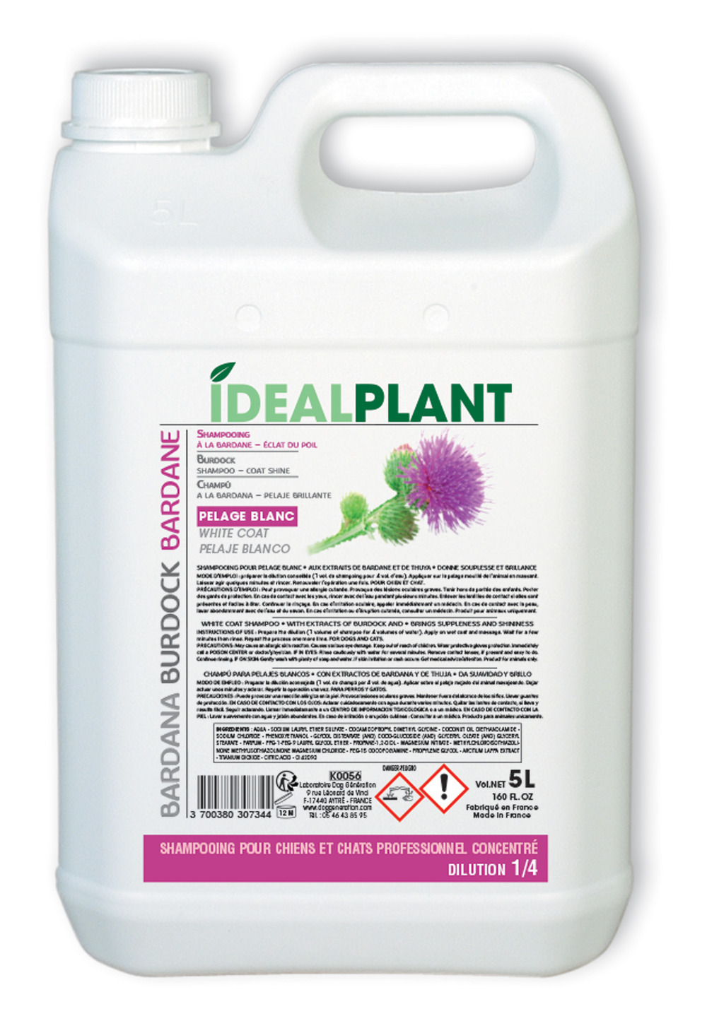 Shampoing blanc à la bardane idealplant