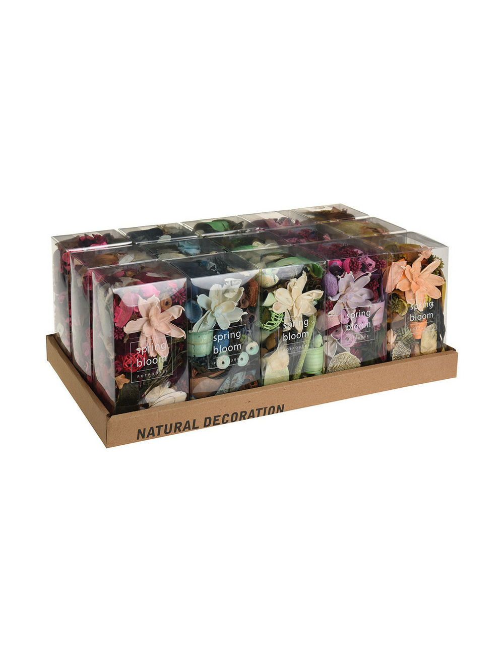 Boite 250gr fleurs parfumees, plusieurs modeles et odeurs