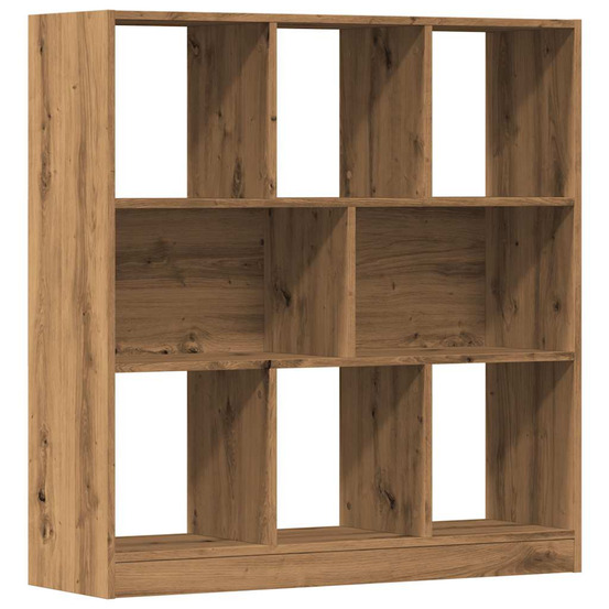 Bibliothèque chêne artisanal 97,5x29,5x100 cm bois d'ingénierie