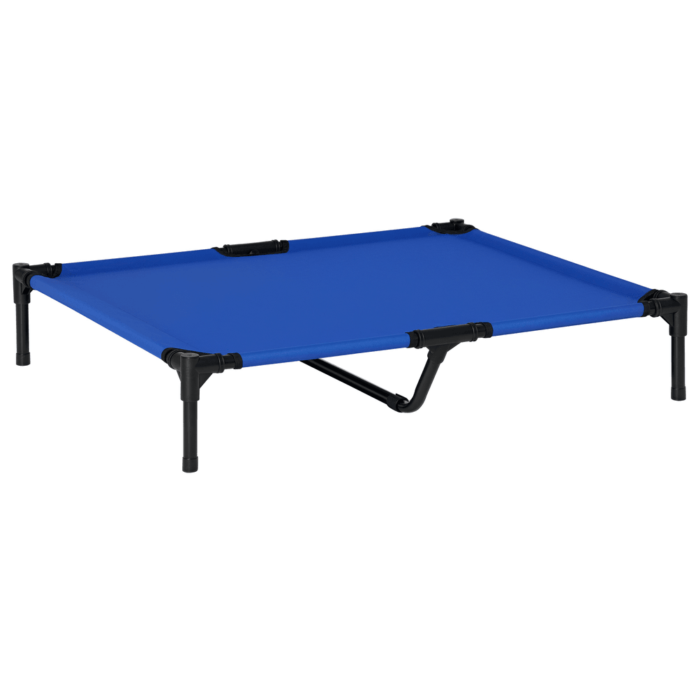 Lit surélevé chien tissu oxford lit rafraîchissant animaux extérieur pliable 92x76x18cm - comfortxl outdoor living