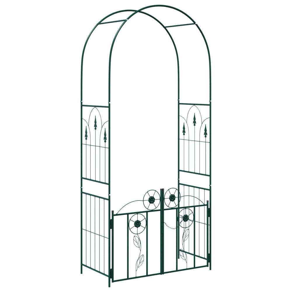 Arche de jardin vert 102 x 50 x 218 cm acier