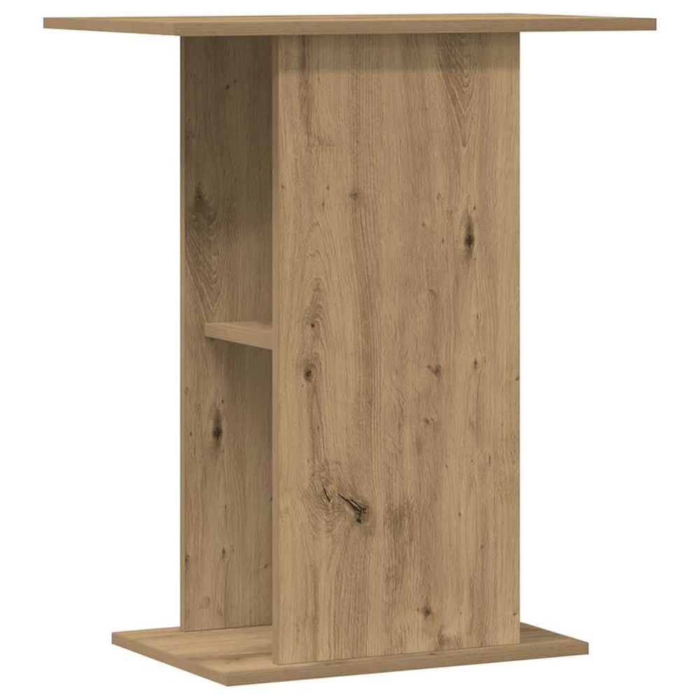 Support d'aquarium chêne artisanal 36 x 60,5 x 72,5 cm bois d'ingénierie