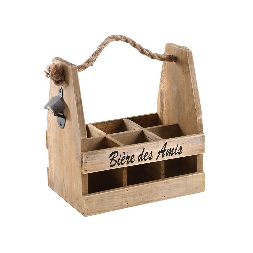 Porte bouteilles bières avec décapsuleur