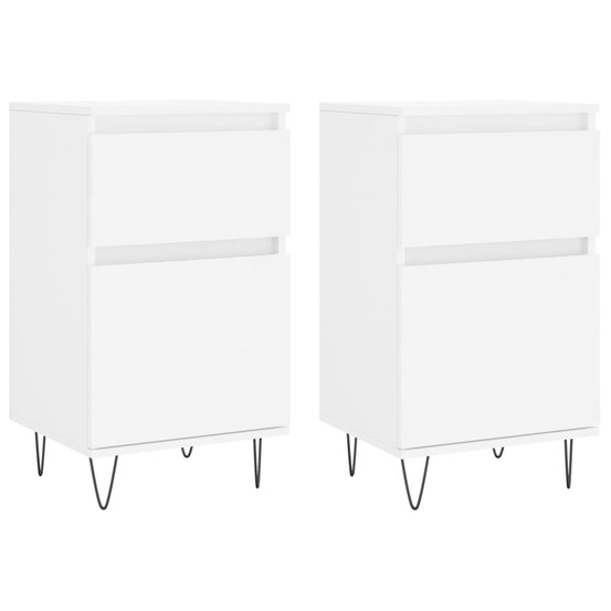 Buffet bahut commode armoire meuble de rangement organisateur cuisine salle de séjour salons lot de 2 40 x 35 x 70 cm bois d’