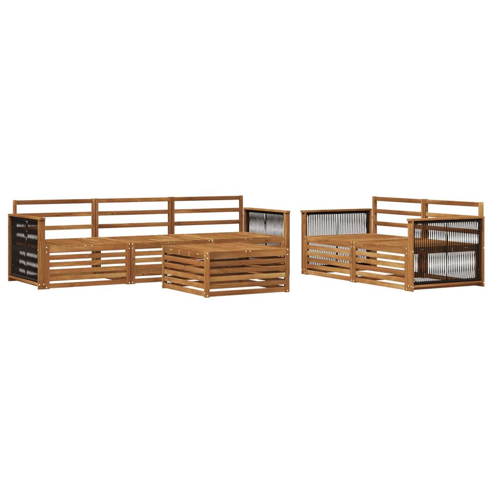 Ensemble de canapés d'extérieur 6 pc naturel