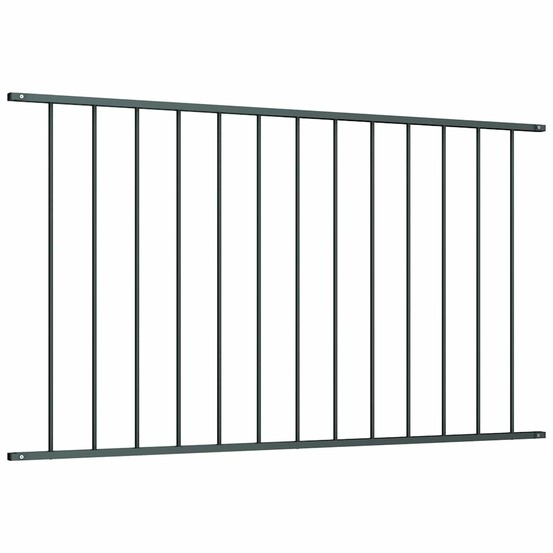 Panneau de clôture en acier thermolaqué 1,63 x 1 m anthracite