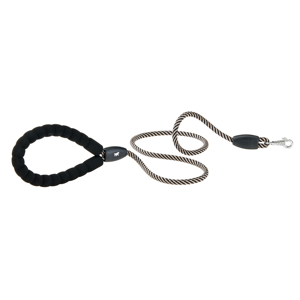 Laisse pour chiens sport extreme g8/120, longe en nylon robuste, poignée rembourrée confortable, marron-noir