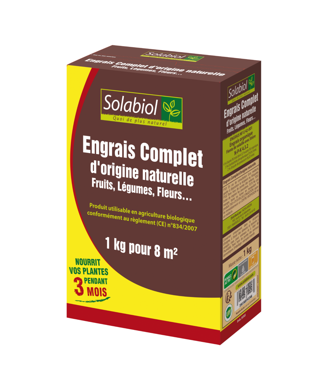 Engrais complet 1kg /nc solabiol - soconat1