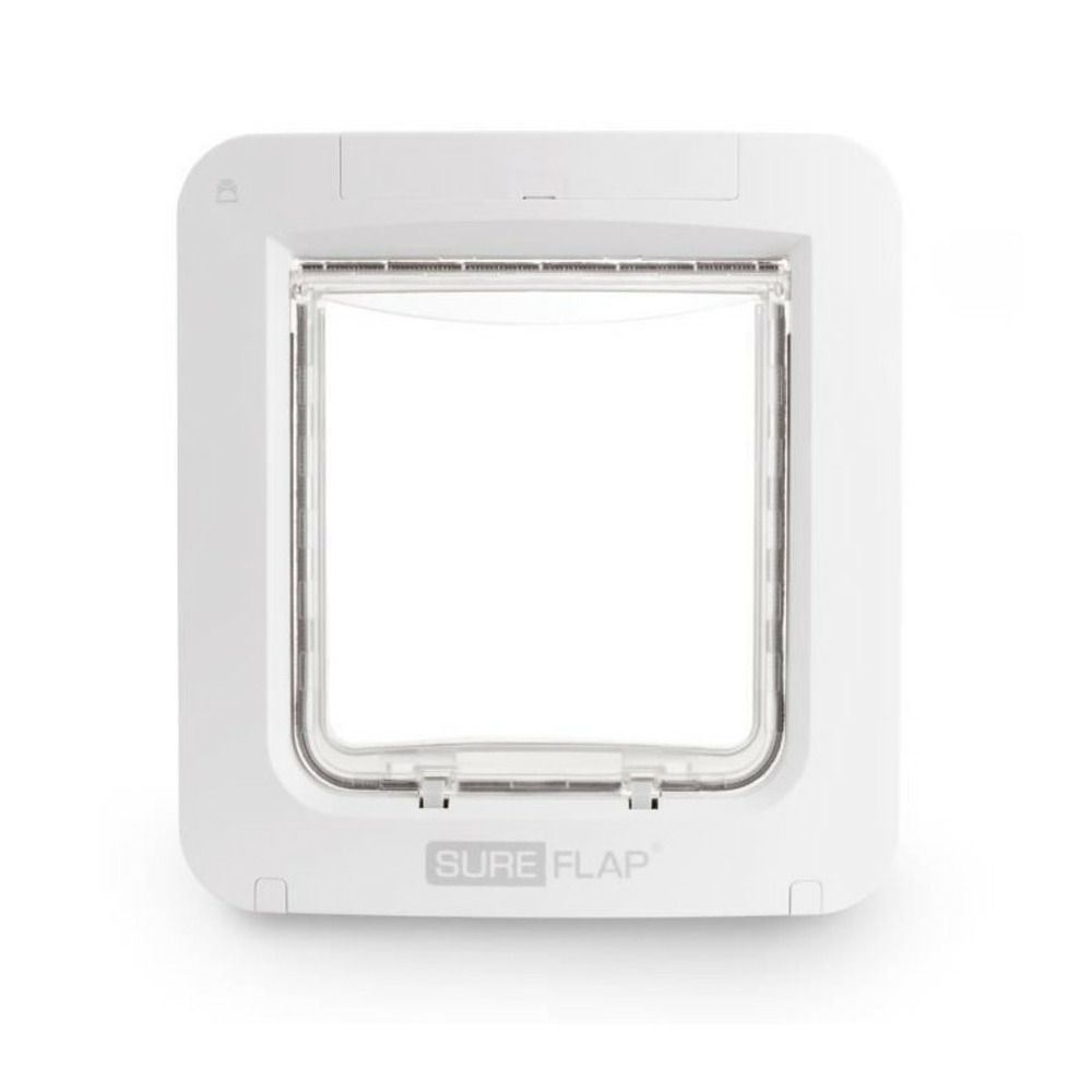 Sureflap grande chatiere a puce electronique connect - blanc - pour chat et chien