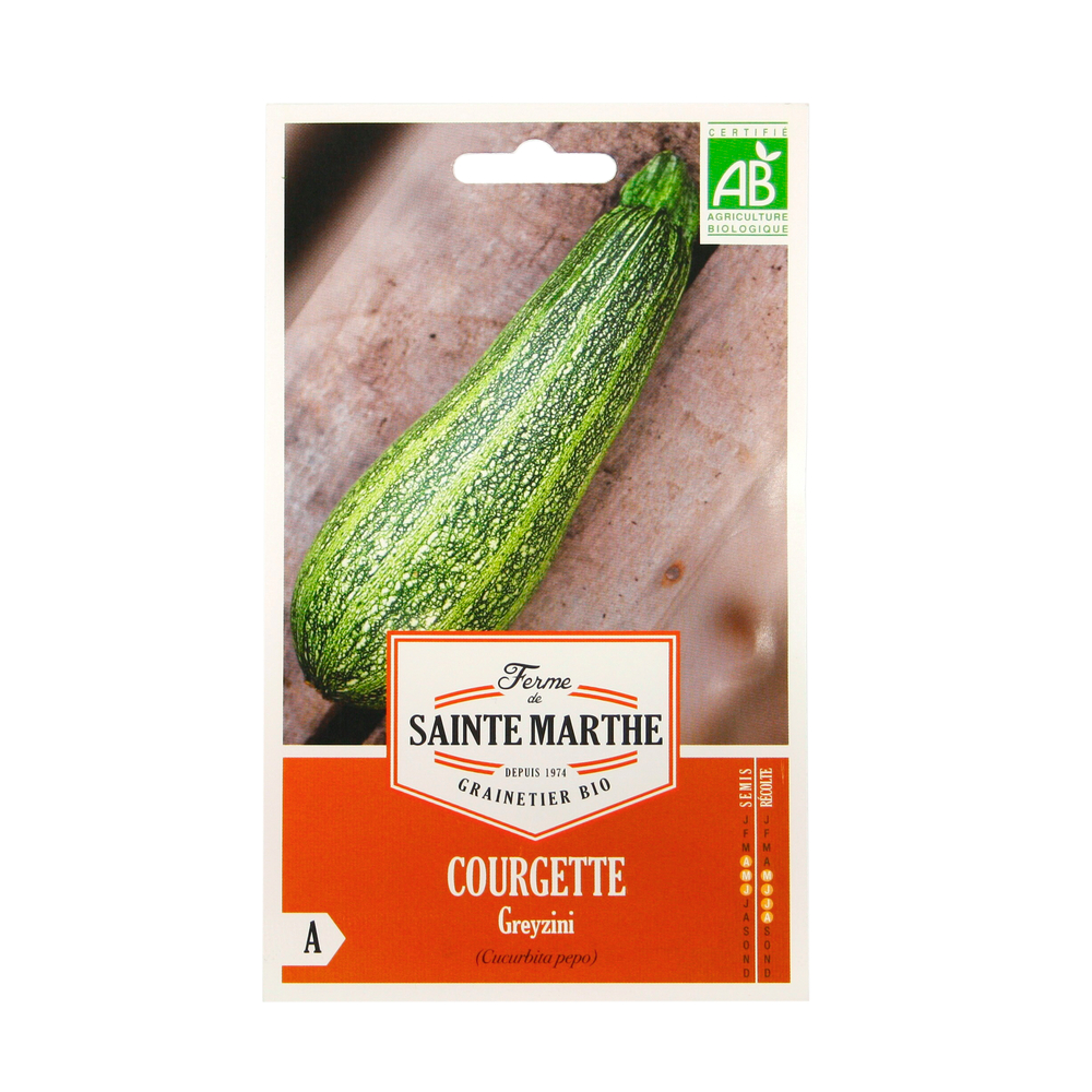 Graines de courgette Greysini Bio en sachet
