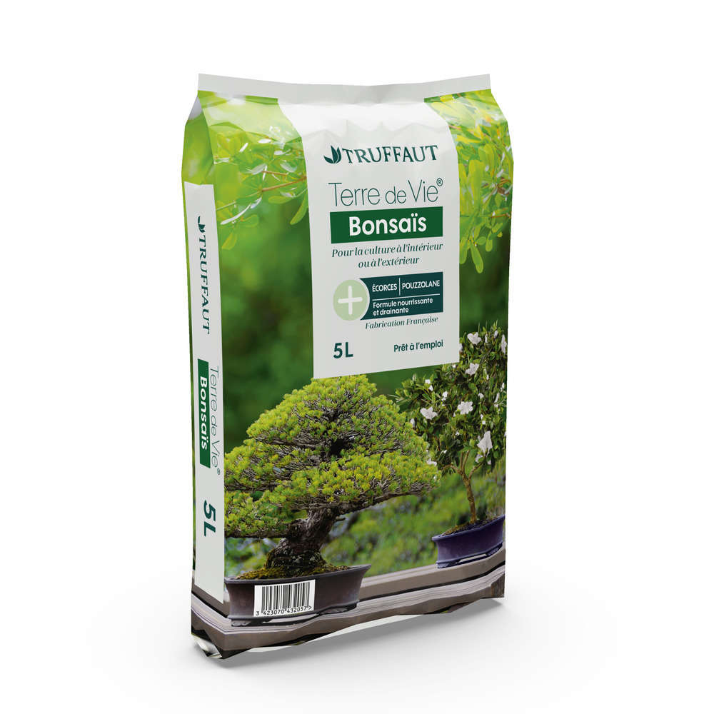 Terreau 'Terre de Vie®' pour bonsaïs - sac de 5 litres