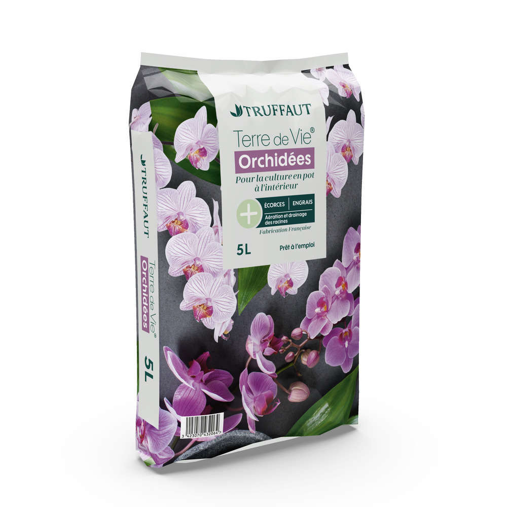 Terreau 'Terre de Vie®' pour orchidées - sac de 5 litres