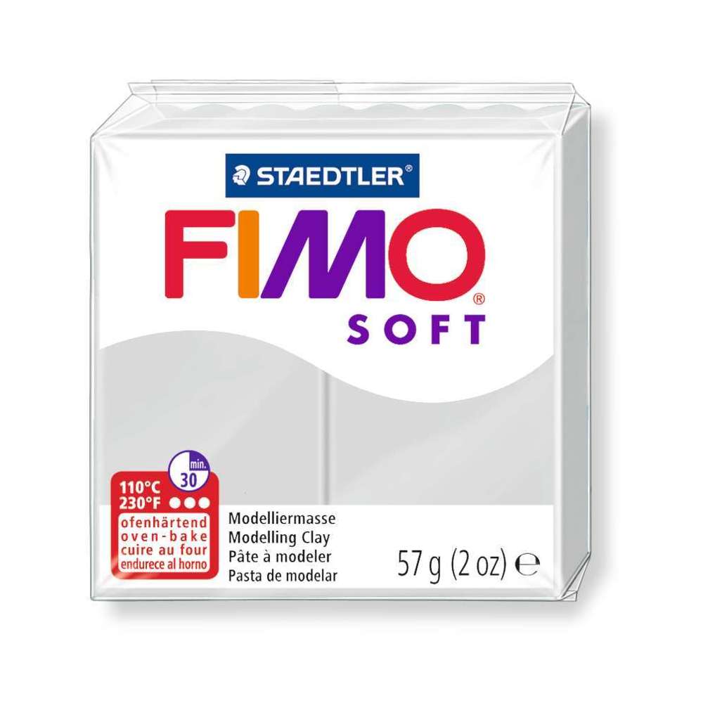 Pâte Fimo Soft, 57 g - Gris