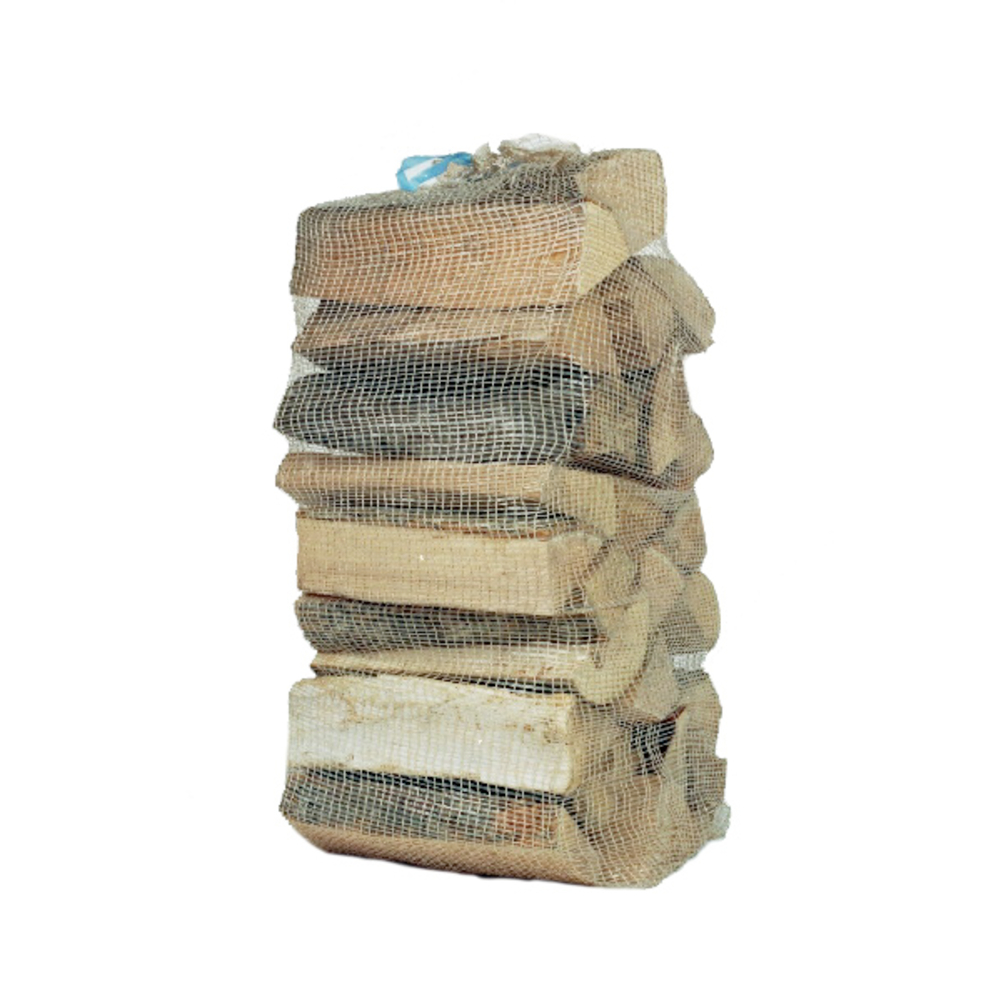 Bûches pour barbecue et chauffage, longueur 33 cm - Sac 50 dm3, 16kg