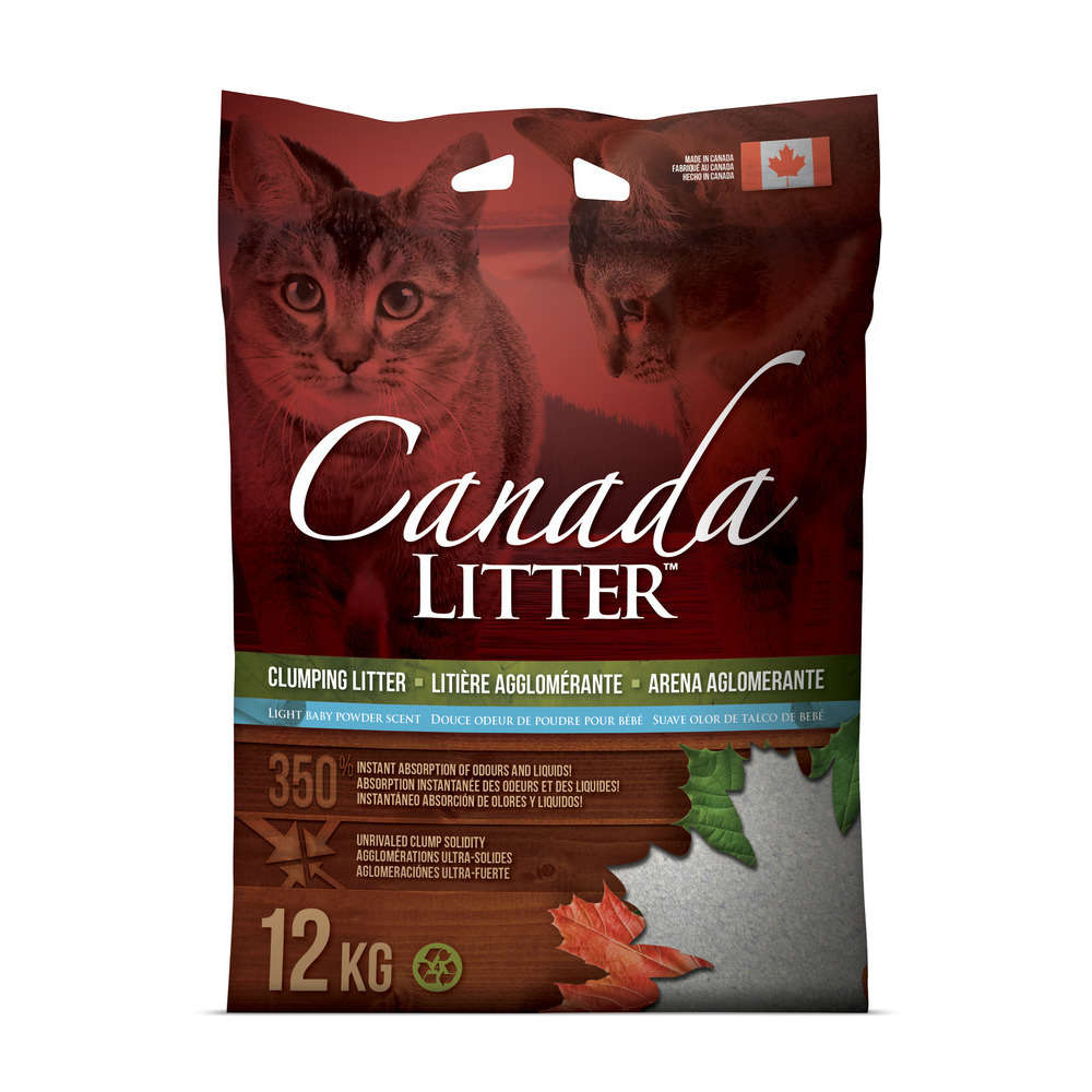 Litière minérale pour chat Canada Litter - 12 kg