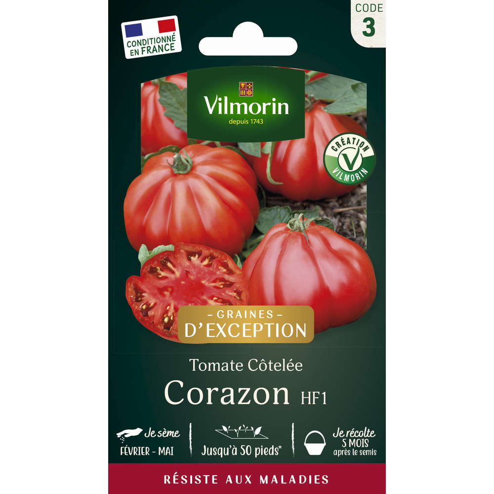 Graines de tomate cœur de bœuf corazon en sachet