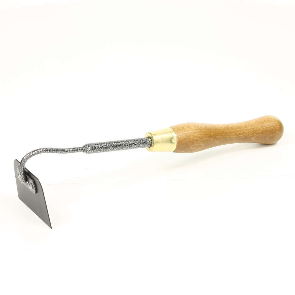 Binette fleurs 8 cm avec poignée bois ergonomique.